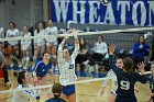 VB vs MHC  Wheaton Women's Volleyball vs Mount Holyoke College. - Photo by Keith Nordstrom : Wheaton, Volleyball, VB